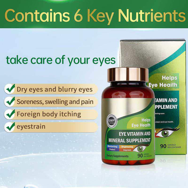 Luteína Cápsulas 90 Unidades | Vitaminas para Ojos | Suplemento Visual