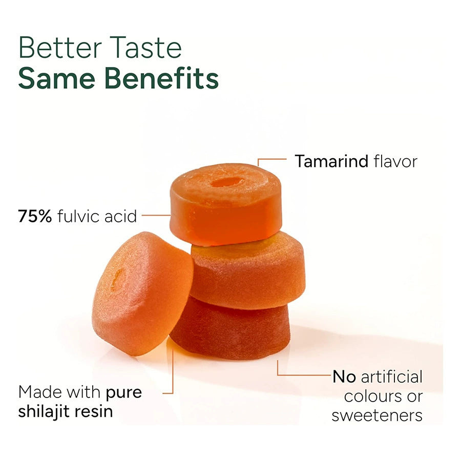 Shilajit Gummies Himalaya 3000mg | 60 Gomitas | Sabor Tamarindo | Sin Azúcar