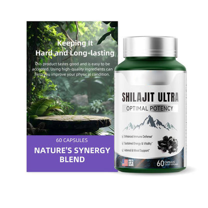Shilajit Ultra Cápsulas | 60 Unidades | Energía, Inmunidad y Vitalidad Masculina